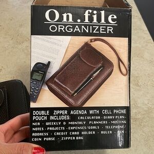 Organizer Agenda brown